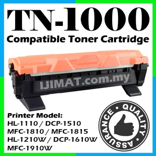 NineLeaf (2 Toner + 1 Drum New Compatible for DR1000 Drum Unit TN1000 Toner  Cartridge with HL-1110 HL-1111 HL-1112 HL-1210W MFC-1810 MFC-1815