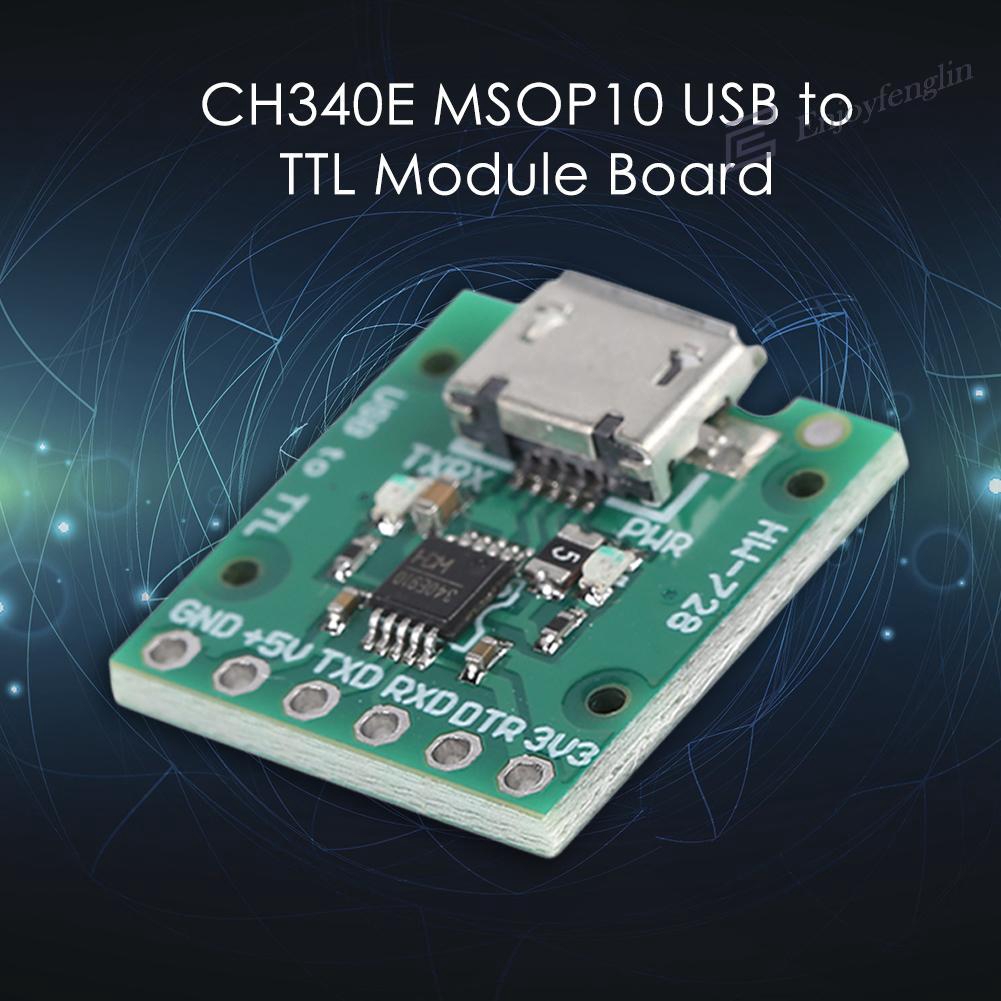 En)CH340E USB To TTL Serial Converter 5V/3.3V Alternative Module Board ...