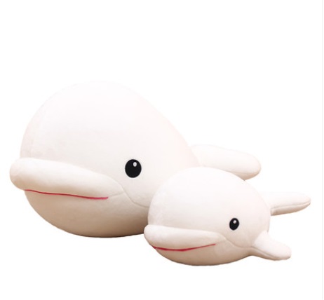 Cute Beluga Whale Plush Toy Shopee Malaysia