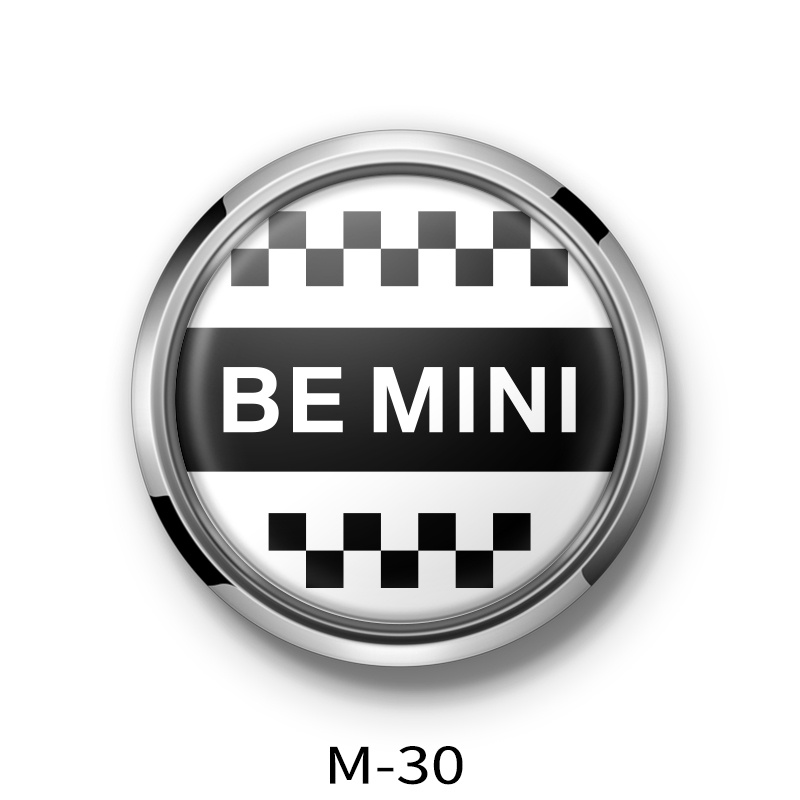 thumbnail image 2 of Mini Cooper Metal Hood Emblem - 115 X 50mm Chrome Logo Badge With Adhesive (Rear Mount) 2 of 4