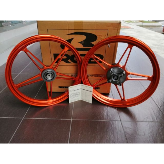 Racing Boy Rb Forged Sport Rim Lc135 5 Speed Fg510 V2 Orange Shopee