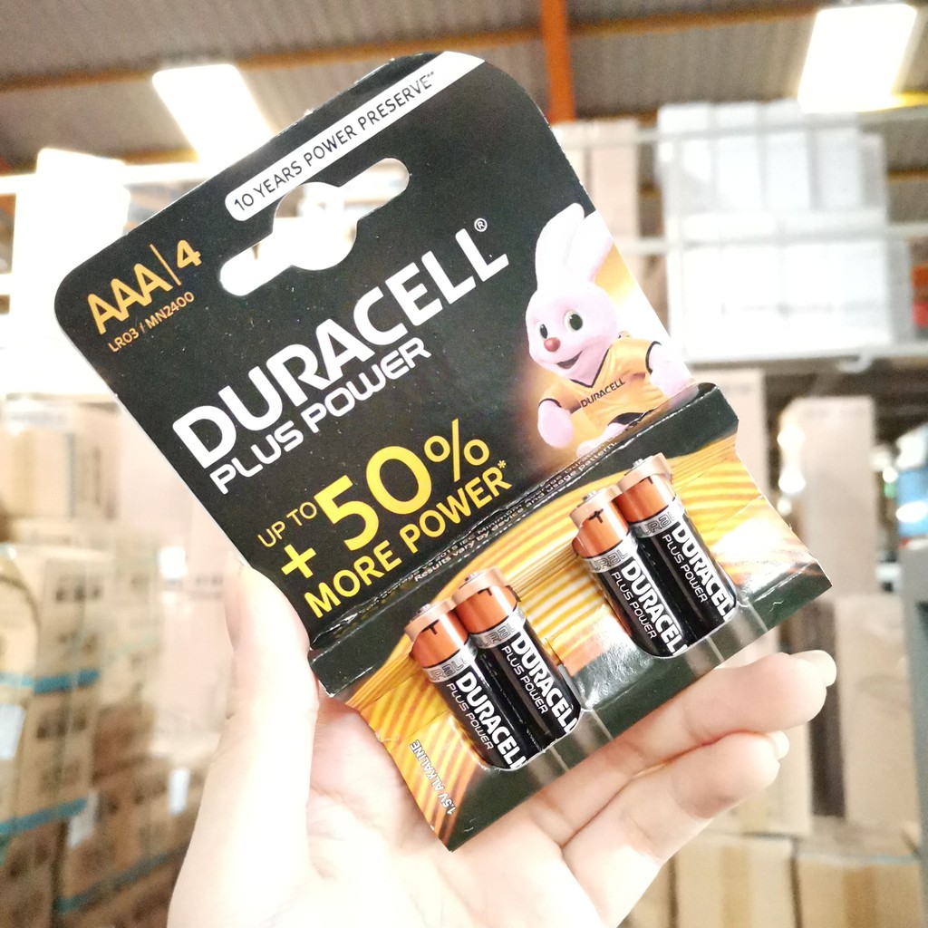 Duracell PLUS POWER AAA (4Pcs) Value Pack Alkaline Battery LR03