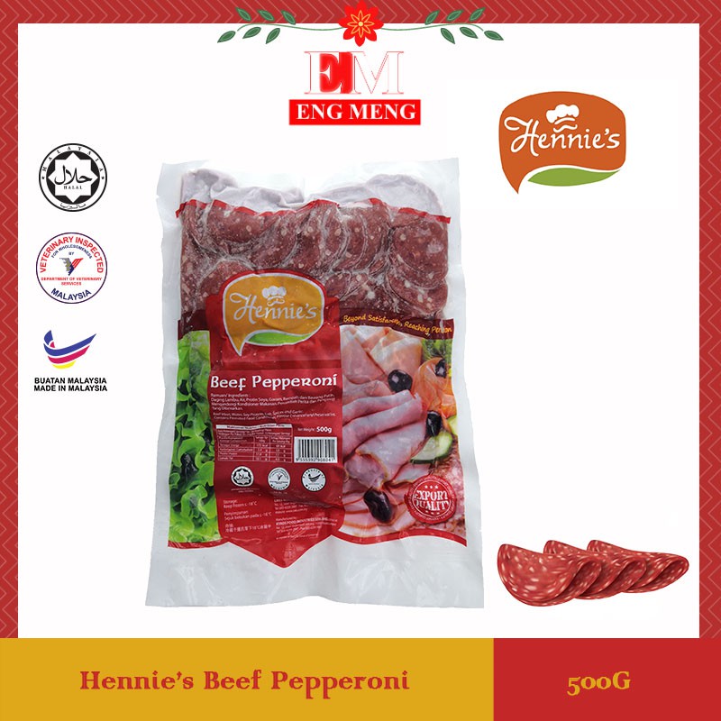 Hennie's Beef Pepperoni 500G Shopee Malaysia