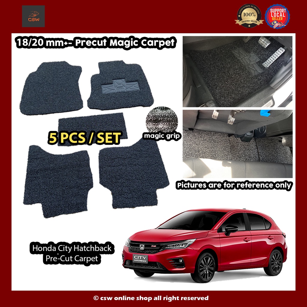 Honda City Hatchback 2022 Precut PVC Carpet Karpet Coilmat Siap Potong ...