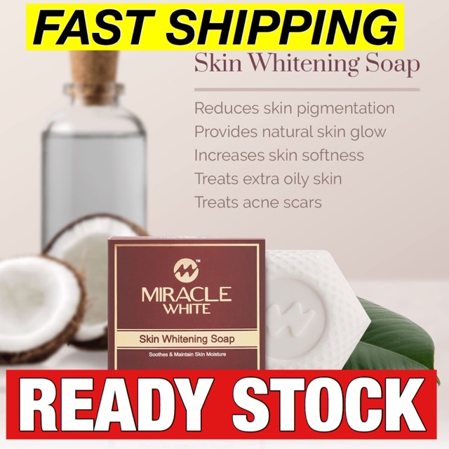 Miracle White Skin Whitening Soap Free Postage Shopee Malaysia