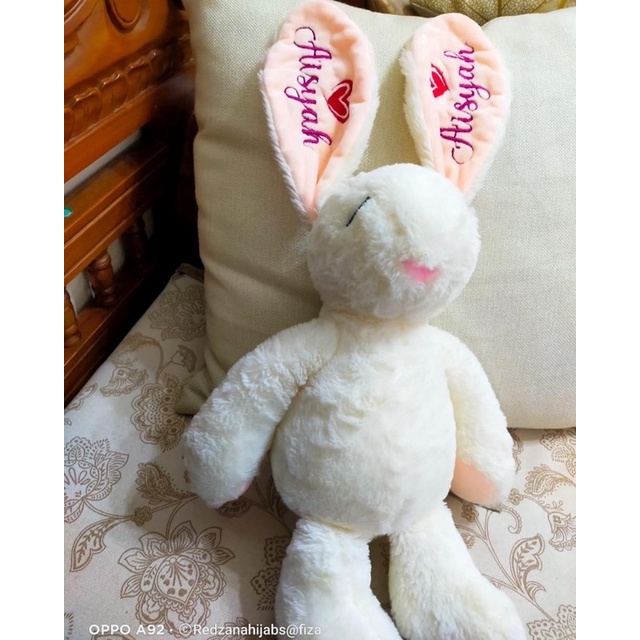 patung rabbit bersulam nama | Shopee Malaysia