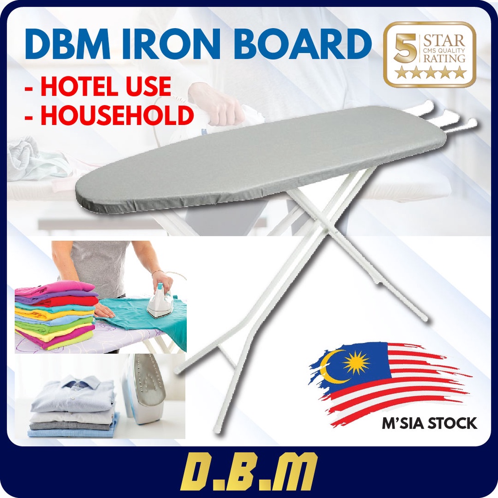 🇲🇾DBM Iron Board Meja Seterika Papan Gosok Seterika Baju Hotel Steam