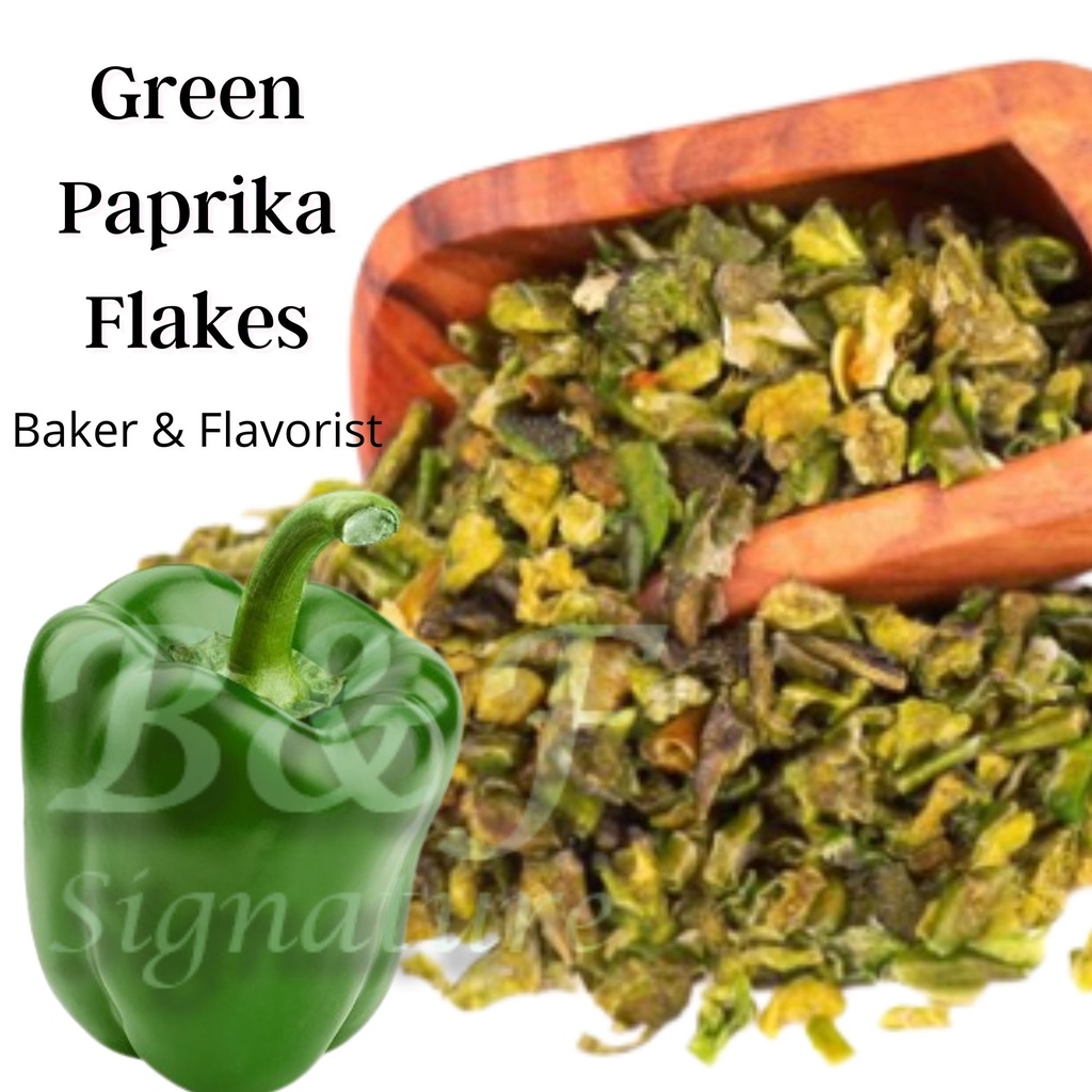 Green Bell Pepper Flakes 红甜椒碎片 250g Paprika Flake Red Green Bell Pepper