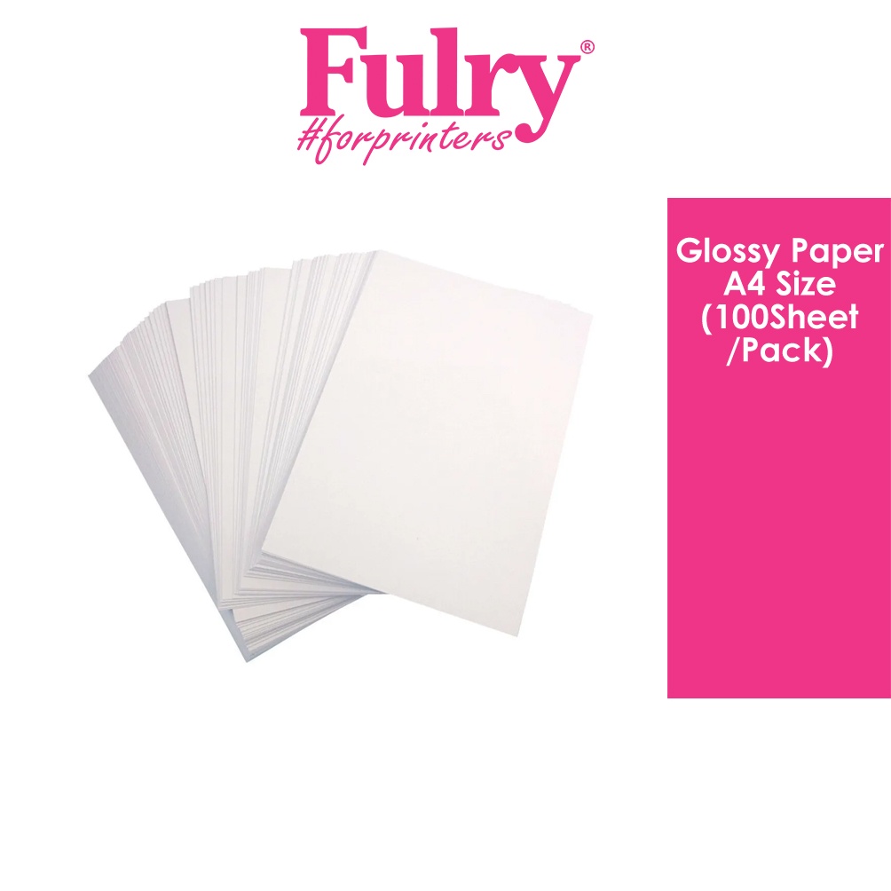 Glossy Paper A4 Size (100Sheets/Pack) Shopee Malaysia