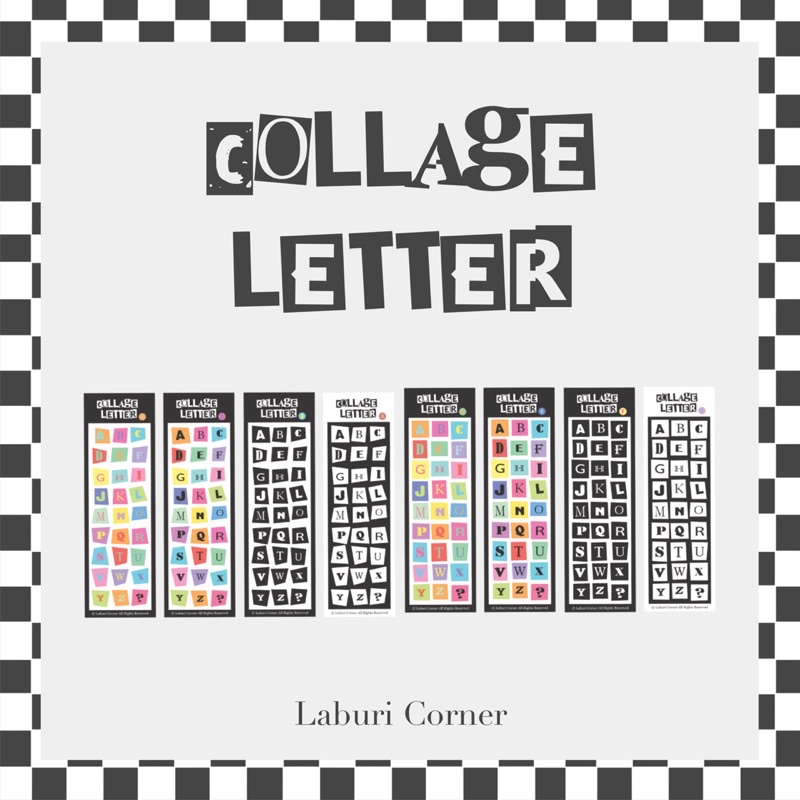 COLLAGE LETTER STICKER 8 classifications | Shopee Malaysia