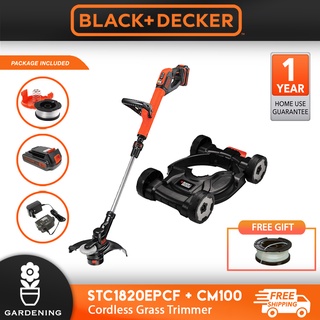 Black & Decker STC1820EPCF-B1 18V 28cm Cordless Grass Trimmer (  STC1820EPCF, STC1820 )