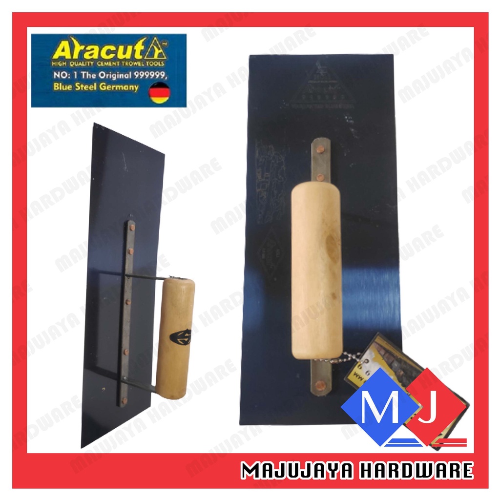 ARACUT Trowel 4 1/2'' Blue Steel Trowel Skim Coat Cement Plaster