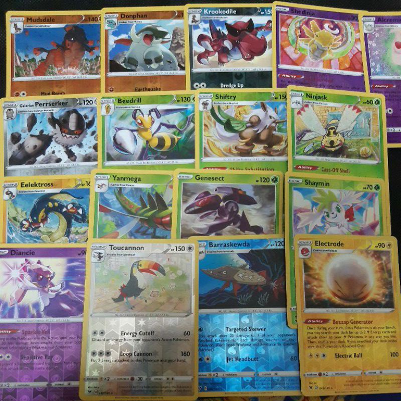 Pokemon Card TCG Vivid Voltage Donphan / Krookodile / Alcremie