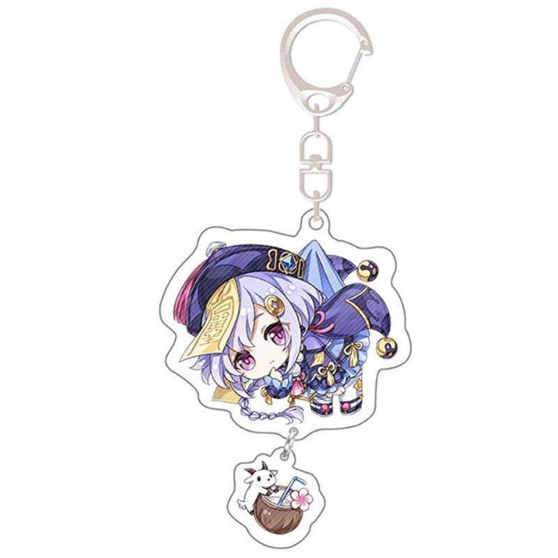 New Game Genshin Impact Cartoon Character Acrylic Keychain Arlecchino ...