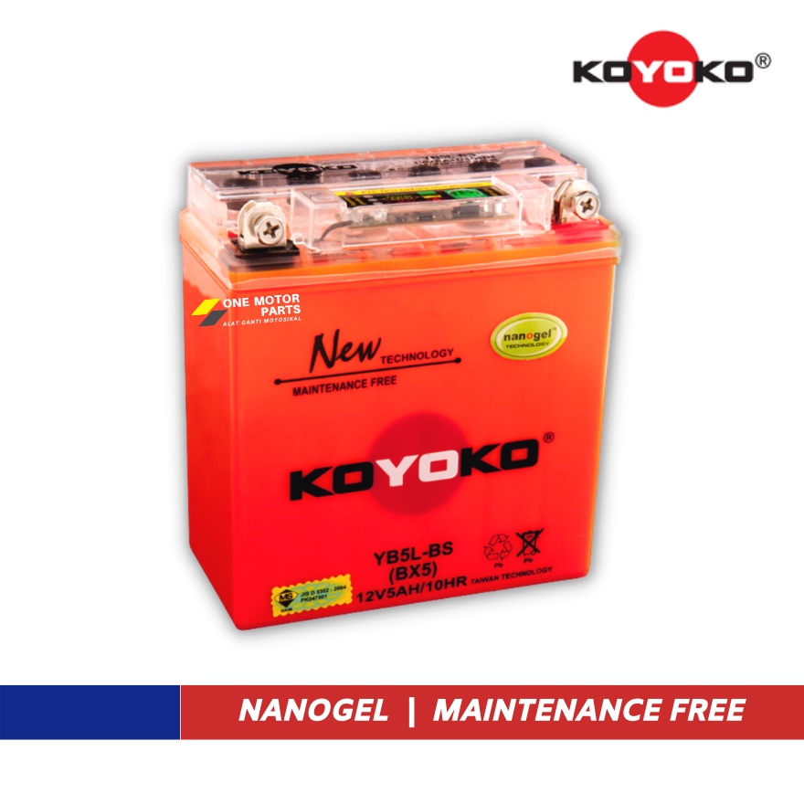 Warranty   Bateri Motor KOYOKO YB5L - Modenas Kriss Starter 110E 120E / CT100 CT110 / MR1 / ACE115 B