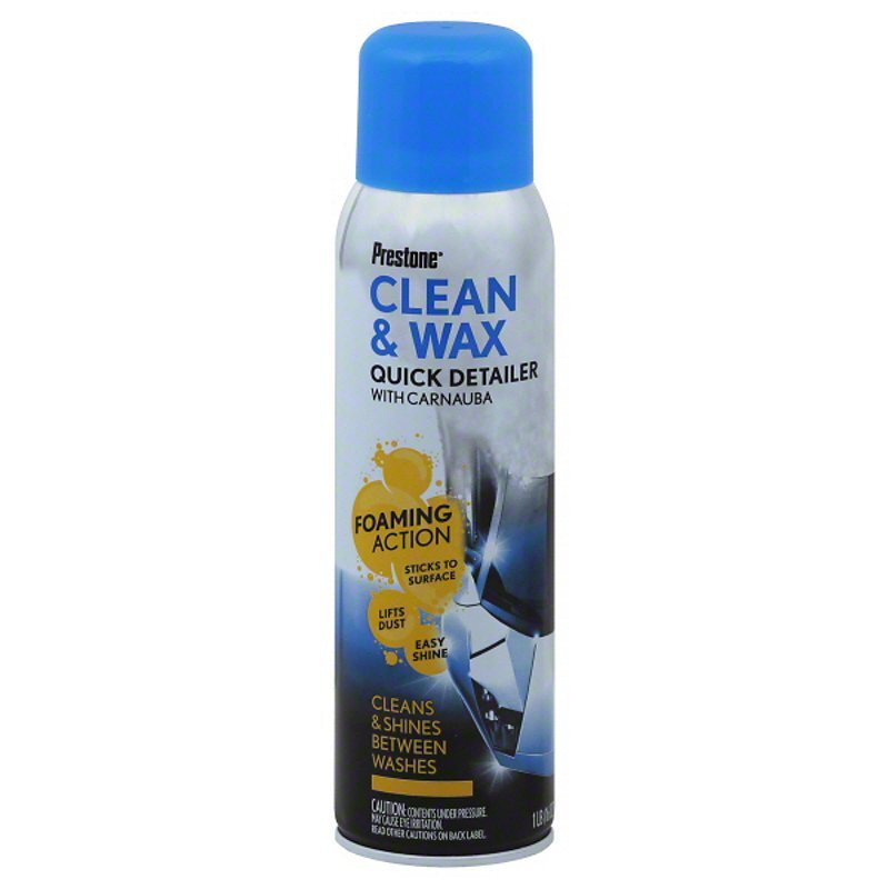 🇺🇸 Prestone Clean & Wax Quick Detailer with Carnauba 453g Shopee