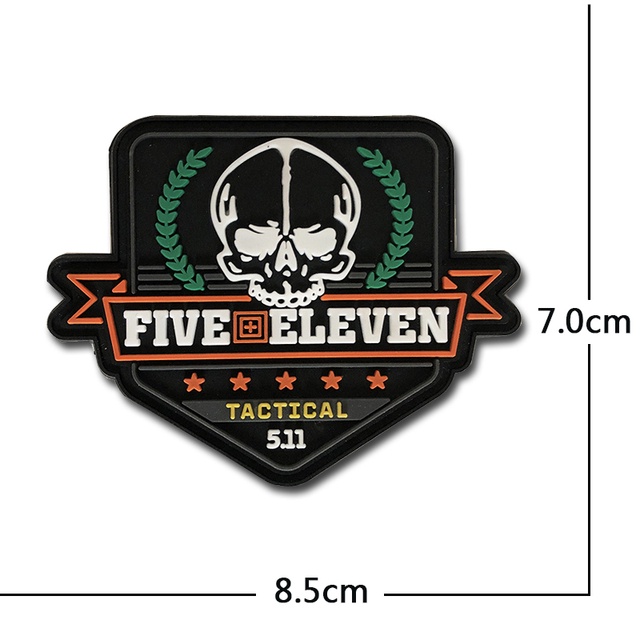 Custom patches 3D PVC Tactical Vest Embroidery 511 Velcro Badge ...