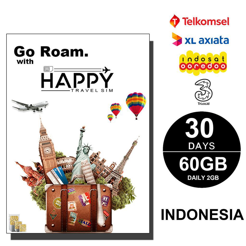 Indonesia Travel Sim Card, Indonesia Data Roaming Sim Card Shopee