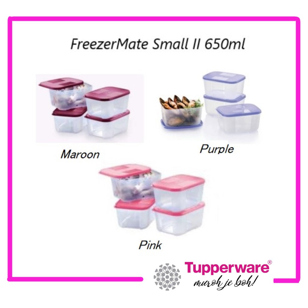 Tupperware tupperware set of 2 small freezer mate containers 650