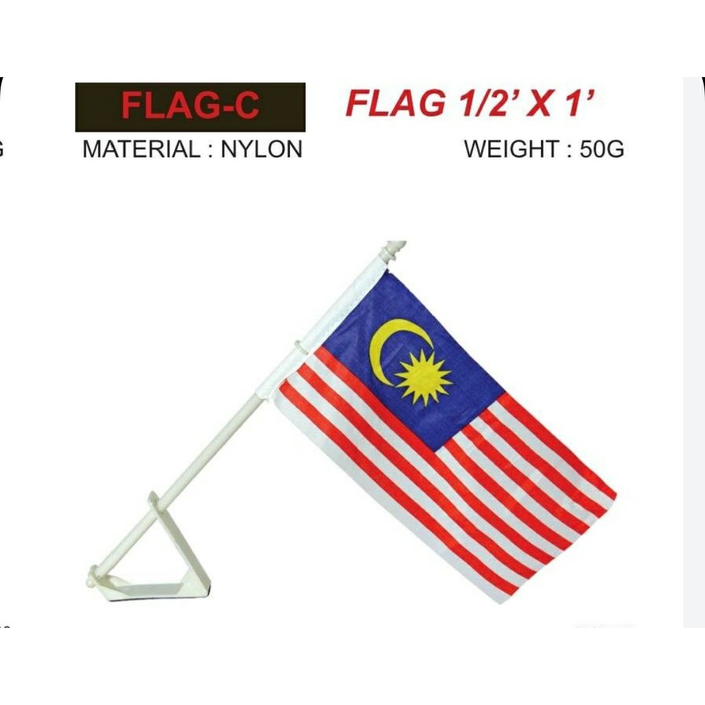 Bendera Malaysi/a Flag Malaysia / Jalur Gemilang/ Merdeka - SIZE 1/2 X ...