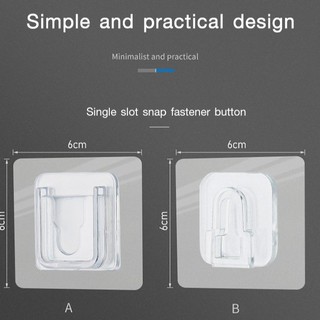 Double-Sided Adhesive Wall Hooks No-punch Strong Adhesive Hook Seamless  Screw Bathroom Kitchen Waterproof Brackets Fixe