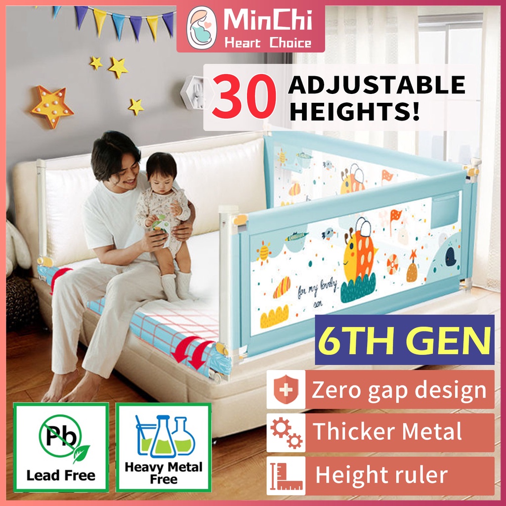 [6th Gen][MinChi]Baby Pagar Katil Kids Bed Fence Baby Fence Bed Guard