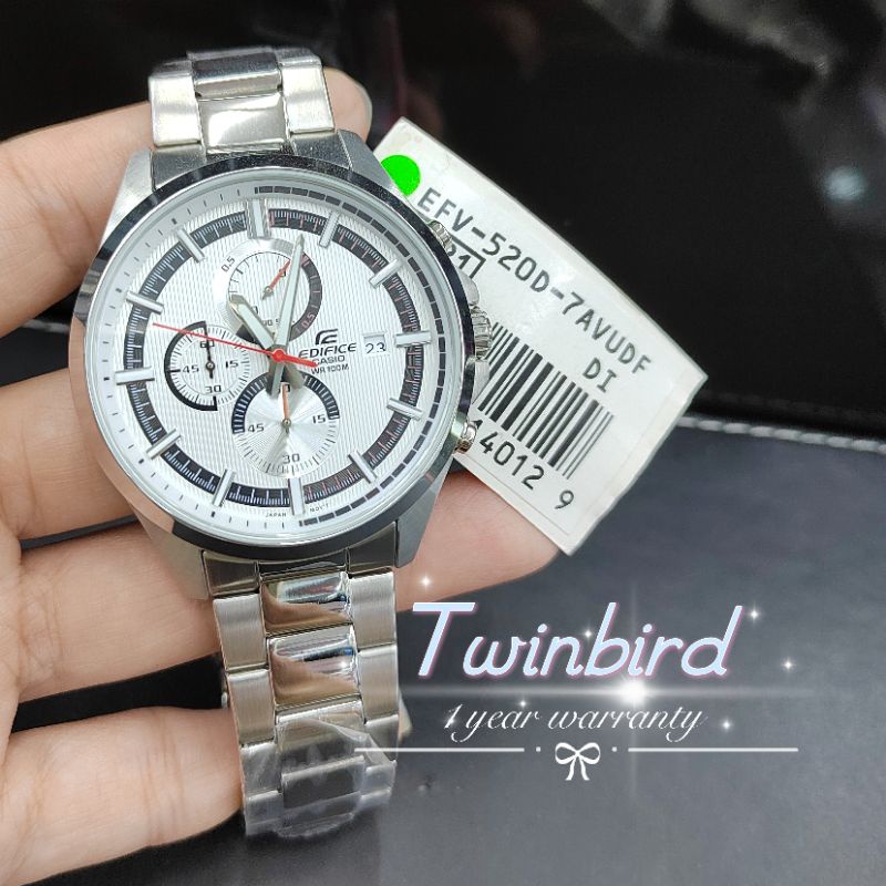 🎏 CASIO EDIFICE Chronograph man watch EFV-520L-2A EFV-520 EFV520