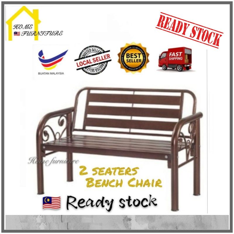 Ready stock Bench chair outdoor bench chair metal bench