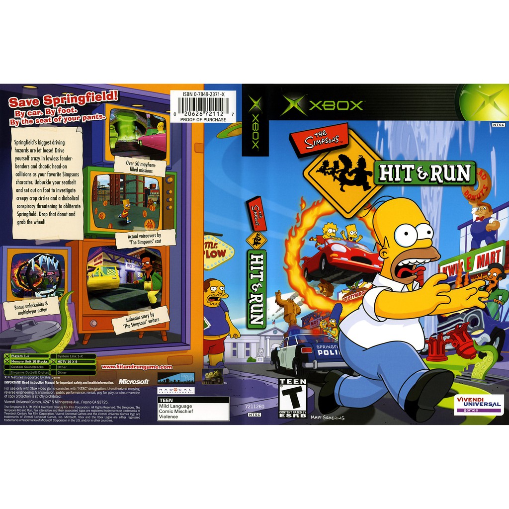 XBOX 360 The Simpsons Hit & Run | Shopee Malaysia