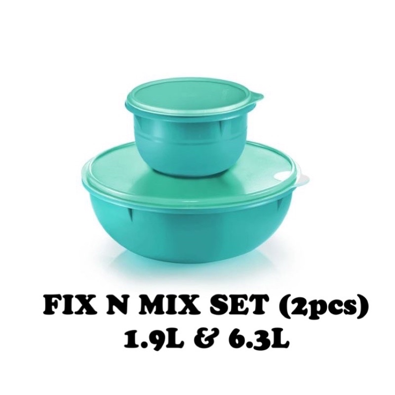 Tupperware Fix N Mix 3L Multipurpose Bowl 2pc 
