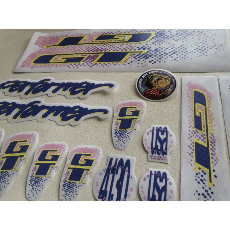 Gt bmx reproduction decals sale