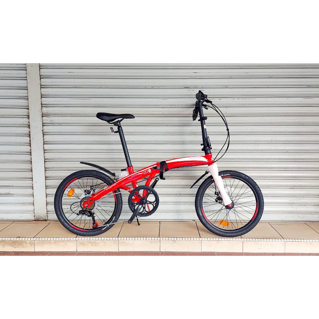 Mongoose folding best sale bike 20