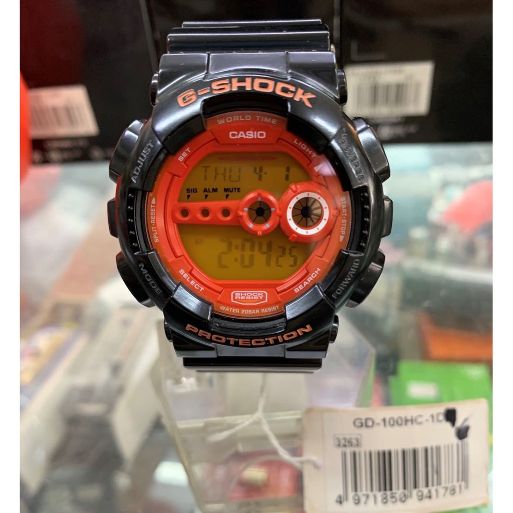 100% Original G-Shock GD-100HC-1DR | Shopee Malaysia