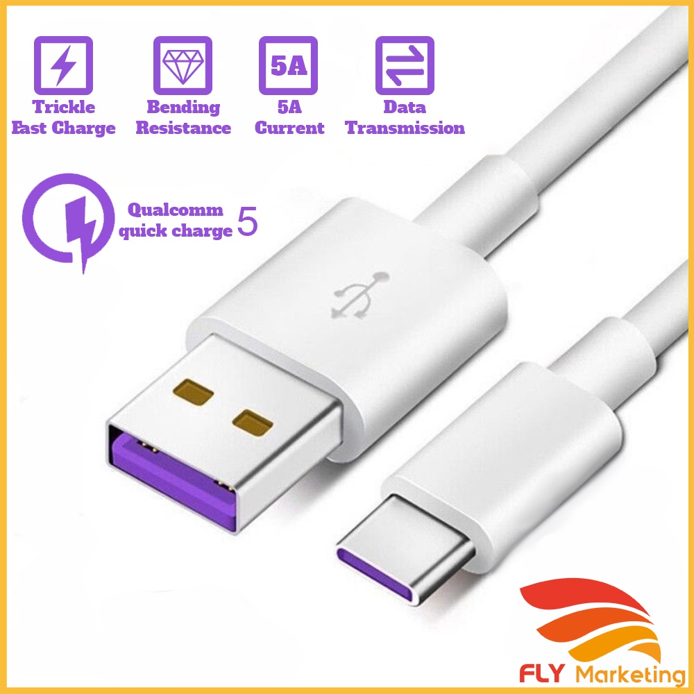 100% Original Type-C Android Micro USB Cable 5.0A 3.0A (Super Fast ...