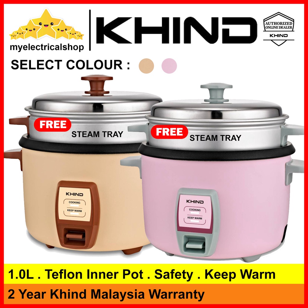 Khind RC910T Rice Cooker 1.0L (6 Cup) (FREE Steam Tray) | Shopee Malaysia