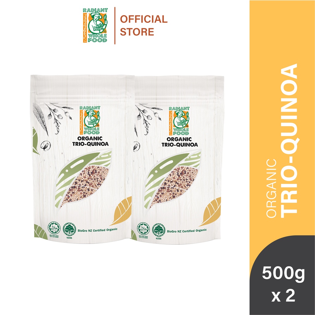 [Twin Pack] Radiant Organic Trio Quinoa 500g x 2 Packs | Shopee Malaysia
