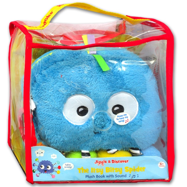 Jiggle & Discover The Itsy Bitsy Spider Plush Book With Sound (KD ...