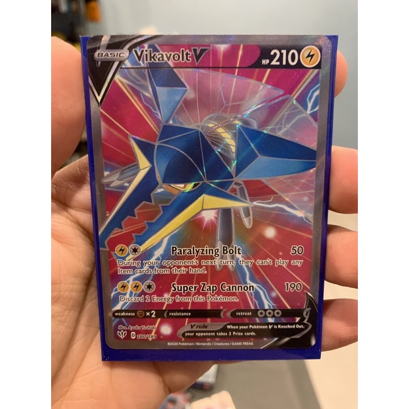 Pokemon Tcg - Vikavolt V - 180/189 - Full Art Ultra Rare | Shopee Malaysia