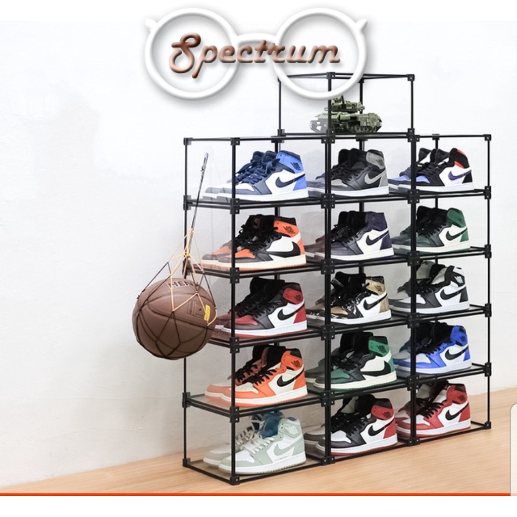 Acrylic Alluminum AJ Shoes Box Multifunction Magnet Storage Box Shoe ...
