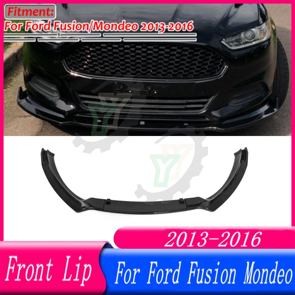 3PCS Car Front Bumper Lip Spoiler Splitter Diffuser Detachable Body Kit ...