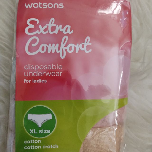 WATSONS Extra Comfort Disposable Underwear For Ladies (Free Size