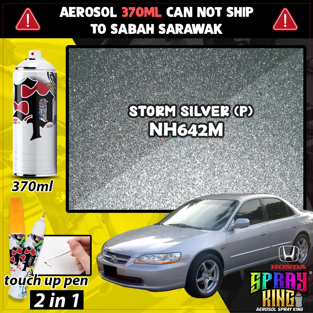 NH642M Storm Silver ( Touch Up Pen Honda Accord Gen 6 ) Car Kereta