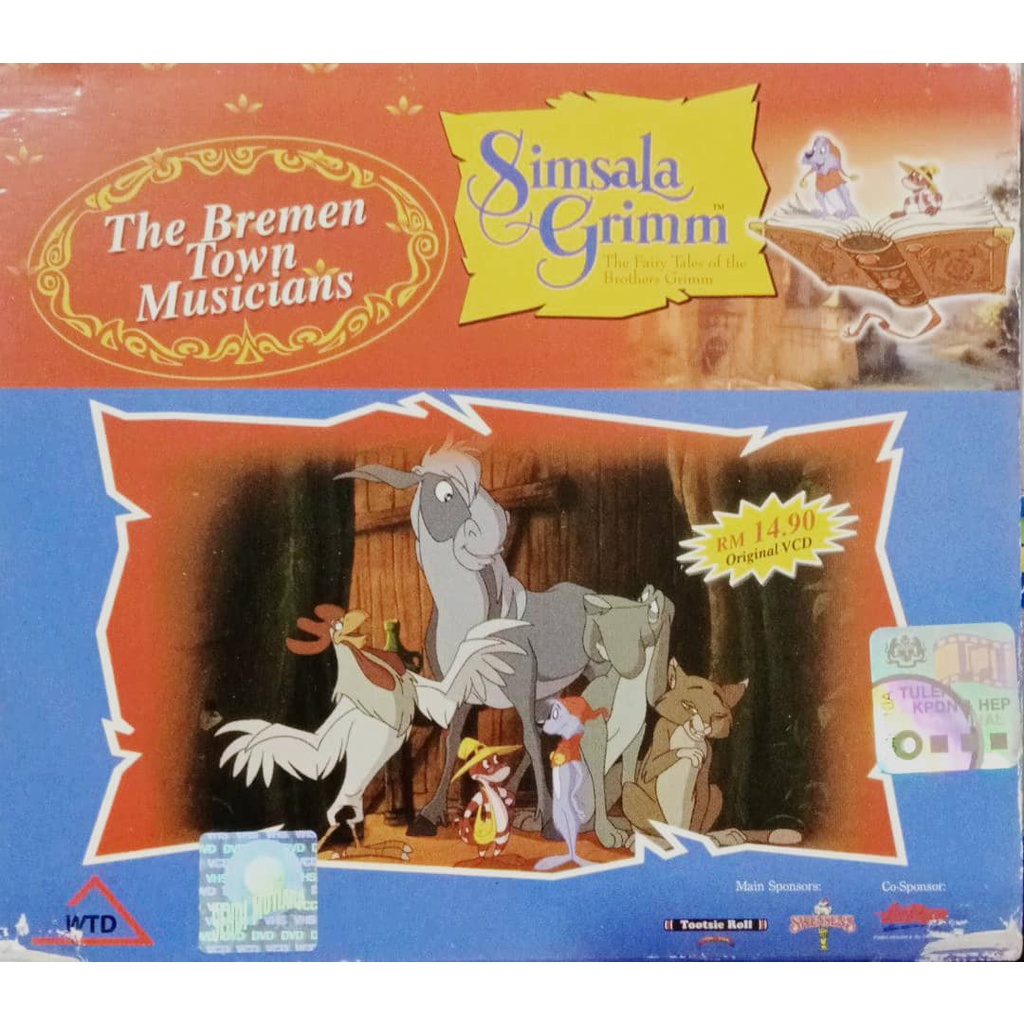 VCD Original Movie The Bremen Town Musicians - Anime Education | Shopee ...