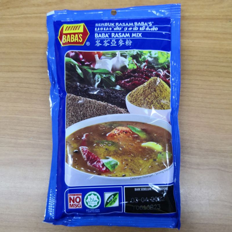 Baba's Rasam Mix 125G Serbuk Rasam 100% HALAL 亞參粉 | Shopee Malaysia