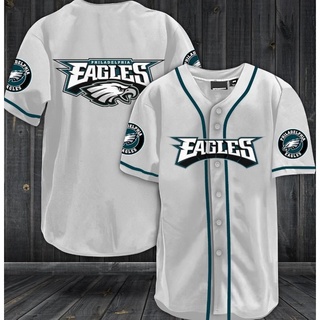 NFL Philadelphia Eagles Custom Name And Number Ball Fire Baseball Jersey  Shirt - Beuteeshop