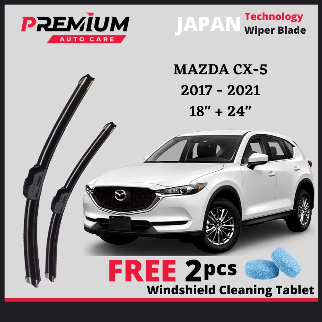 MAZDA CX5 CX5 20172022 JAPAN TECHNOLOGY PREMIUM RUBBER WIPER BLADE WINDSHIELD WIPER Shopee