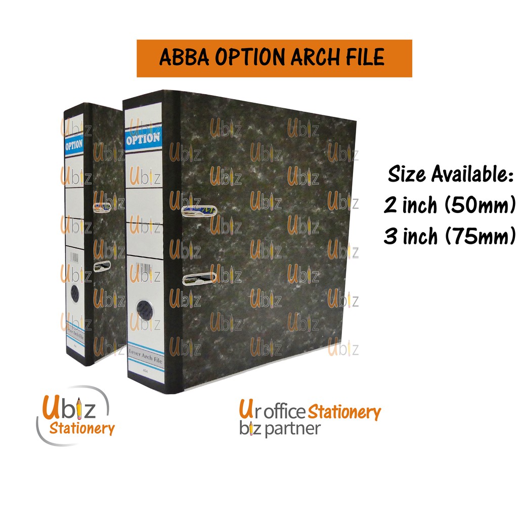 ABBA OPTION Lever Arch File 2 / 3 Inch (50mm / 75mm) | Shopee Malaysia