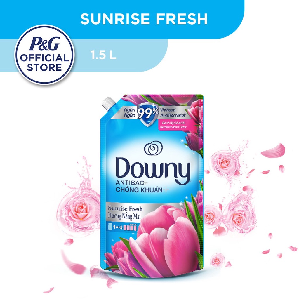 Downy Sunrise Fresh Concentrate Fabric Conditioner Refill (1.5L) Shopee Malaysia