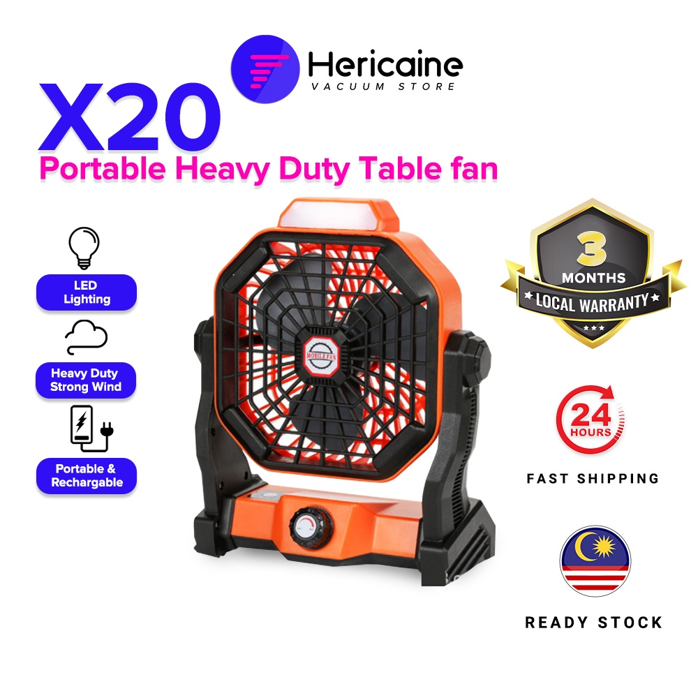 2024 Upgrade Model Heavy Duty Wireless Portable Fan Outdoor Camping Fan