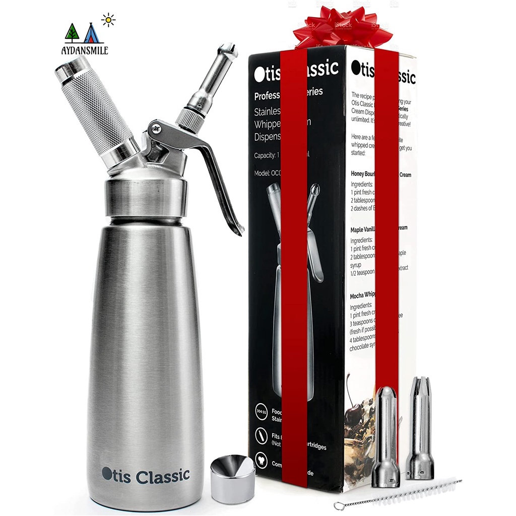 Whipped Cream Dispenser Stainless Steel - Professional Whipped Cream ...